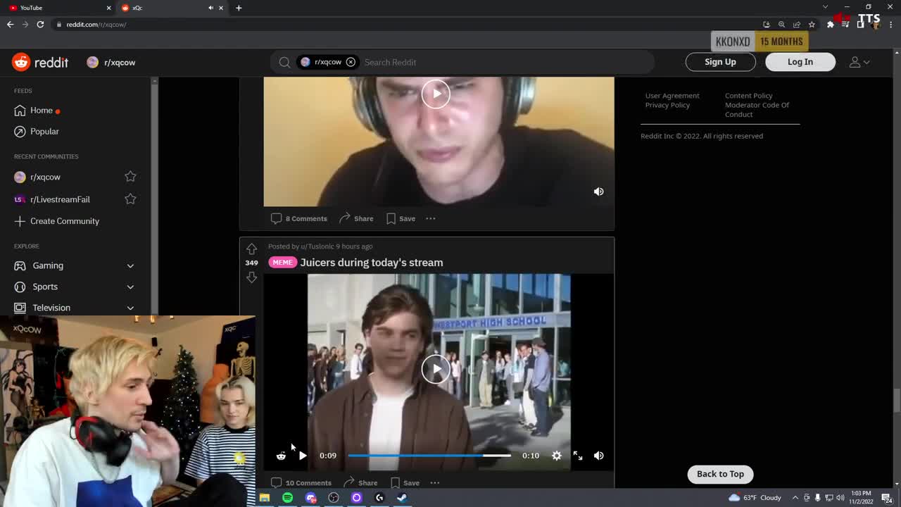 NYYXXII catches xQc at an awkward time