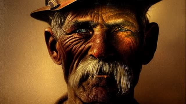 Ai generated art coal miners