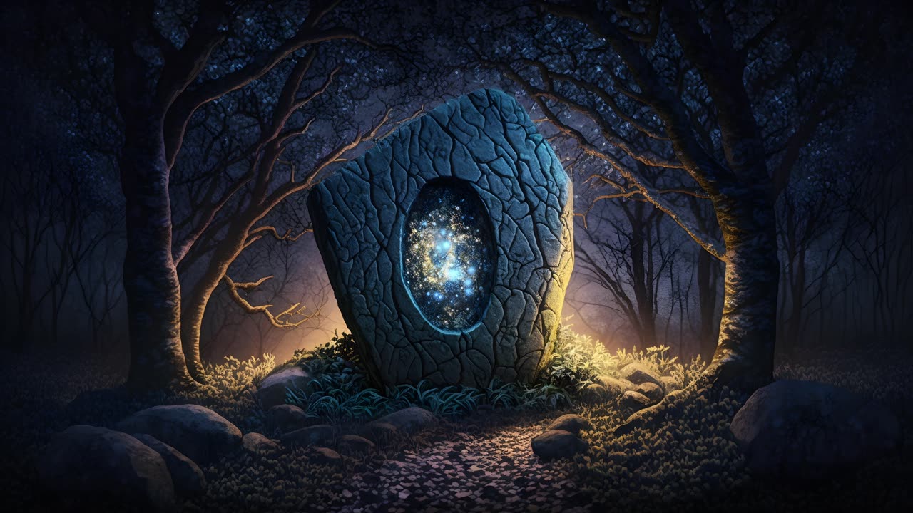 Ancient Druid Stone 🪨 Forest Ambient ☘ Music Sounds for Relaxation