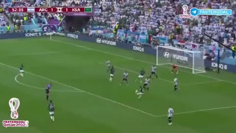 KSA goal Against Argentina how Saudi Arabia wins messi cannot do anything