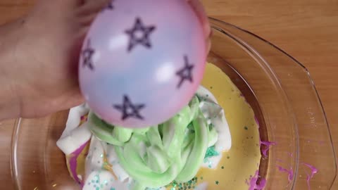 Making slime with funny balloons ! Satisfying, Relaxing Slime Videos.