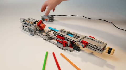 Making Lego Pencil Launcher from Pencil Sharpener