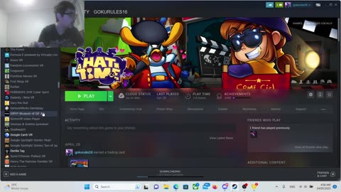 im back right now come watch me do stuff and chat to