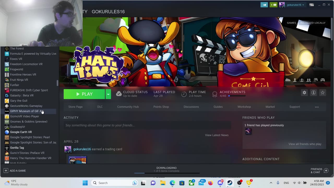 im back right now come watch me do stuff and chat to
