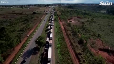 Bolsonaro supporters start fires and block roads after Brazil election defeat