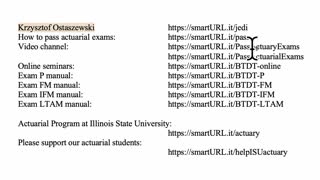 Exam FM exercise for March 28, 2022