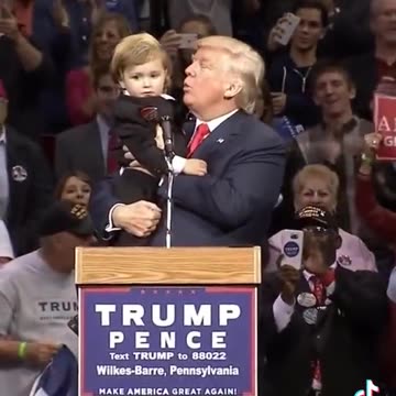 I love this one. Trump and the little boy.