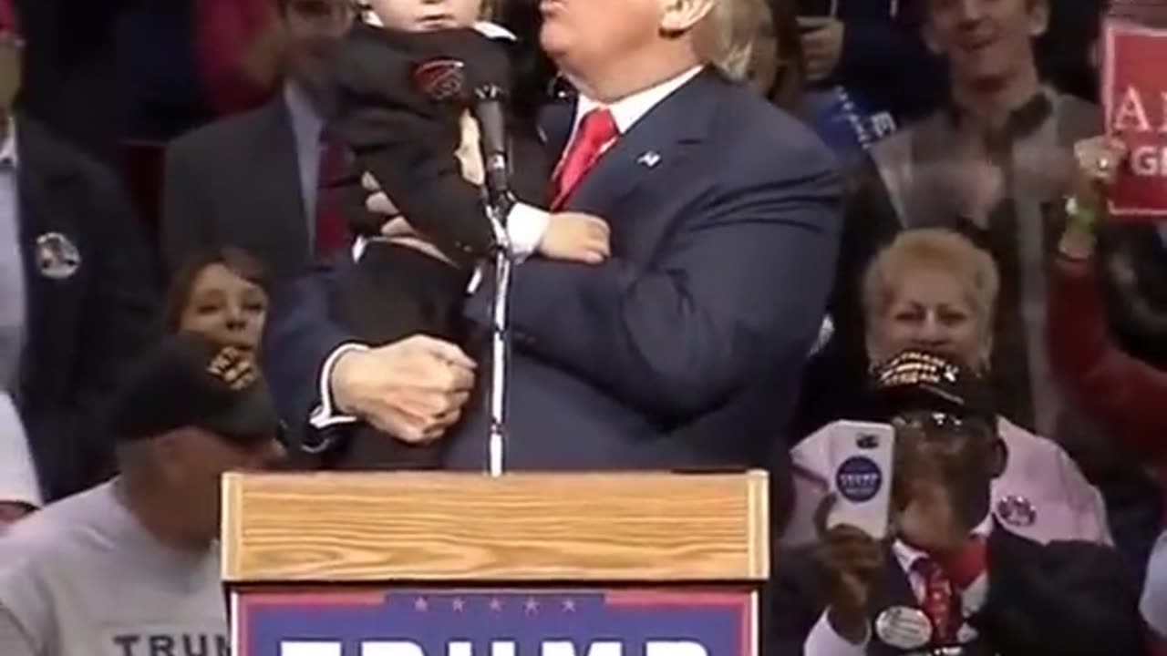 I love this one. Trump and the little boy.