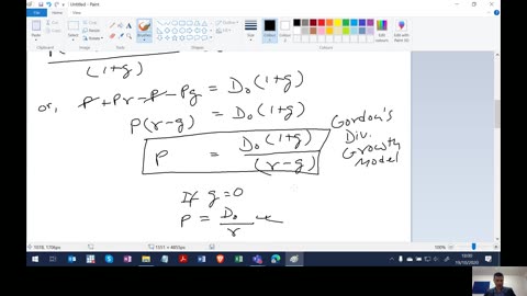 Gordon's Dividend Growth Model