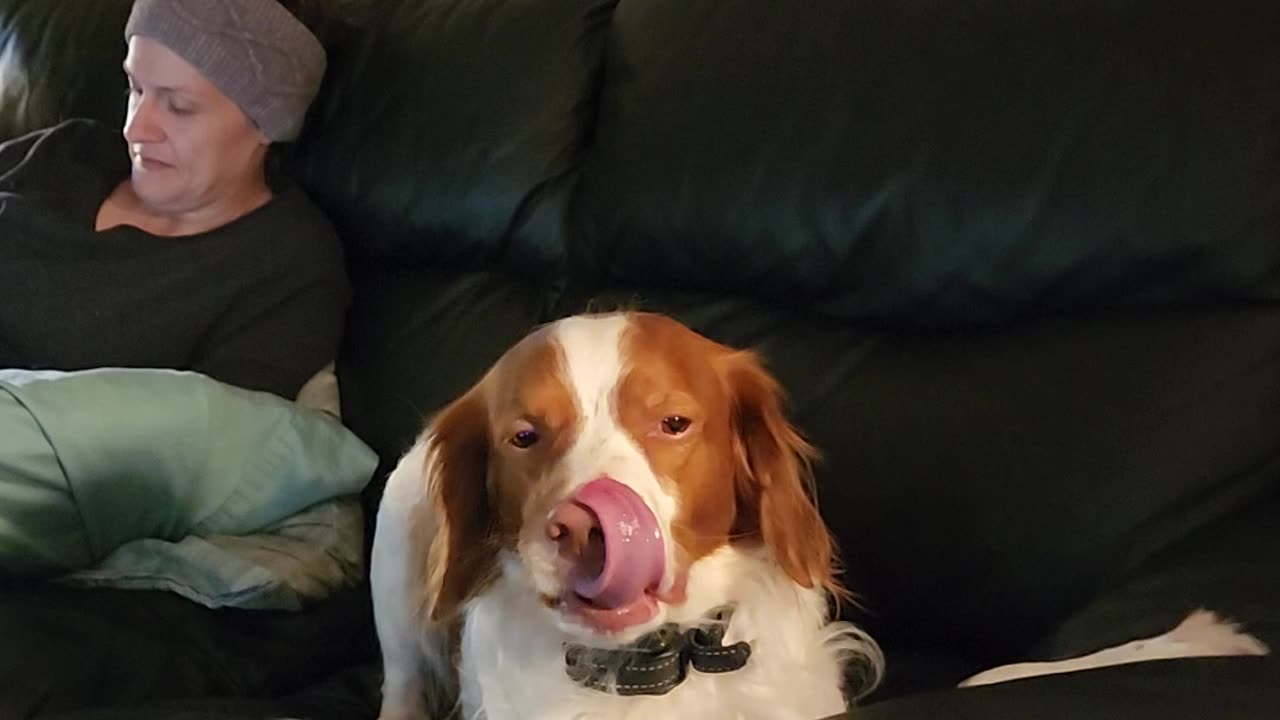 just being goofy while mom ignores us