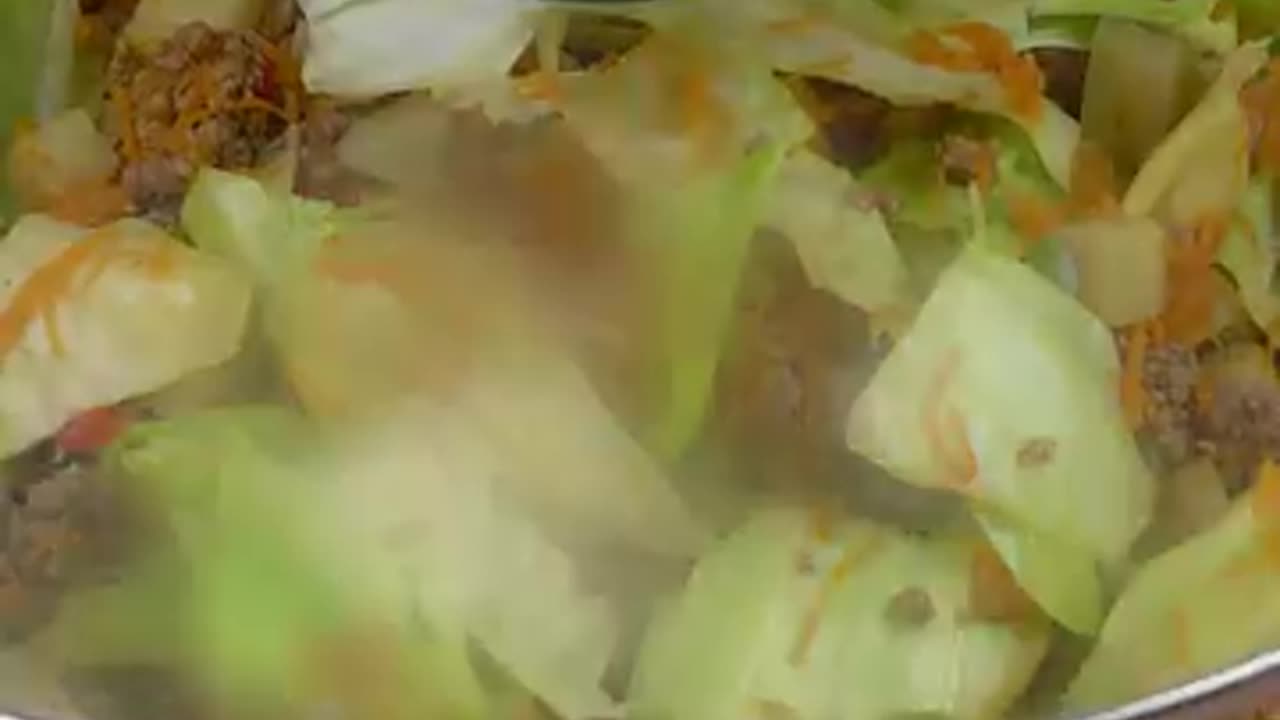 A delicious meat & Cabbage dish