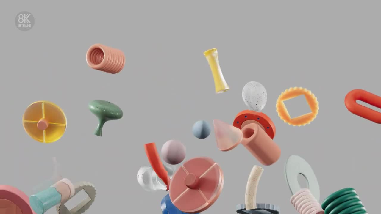 Oddly Satisfying 3D Animations Collection in 8K