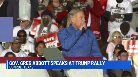 ‘Texans love Donald J. Trump’: Gov. Abbott speaks at rally