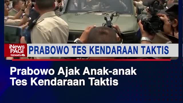 Prabowo take the sons-test tactical vehicle
