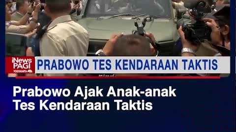 Prabowo take the sons-test tactical vehicle