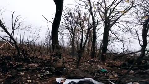 French volunteer/mercenary storming positions of Russian forces.