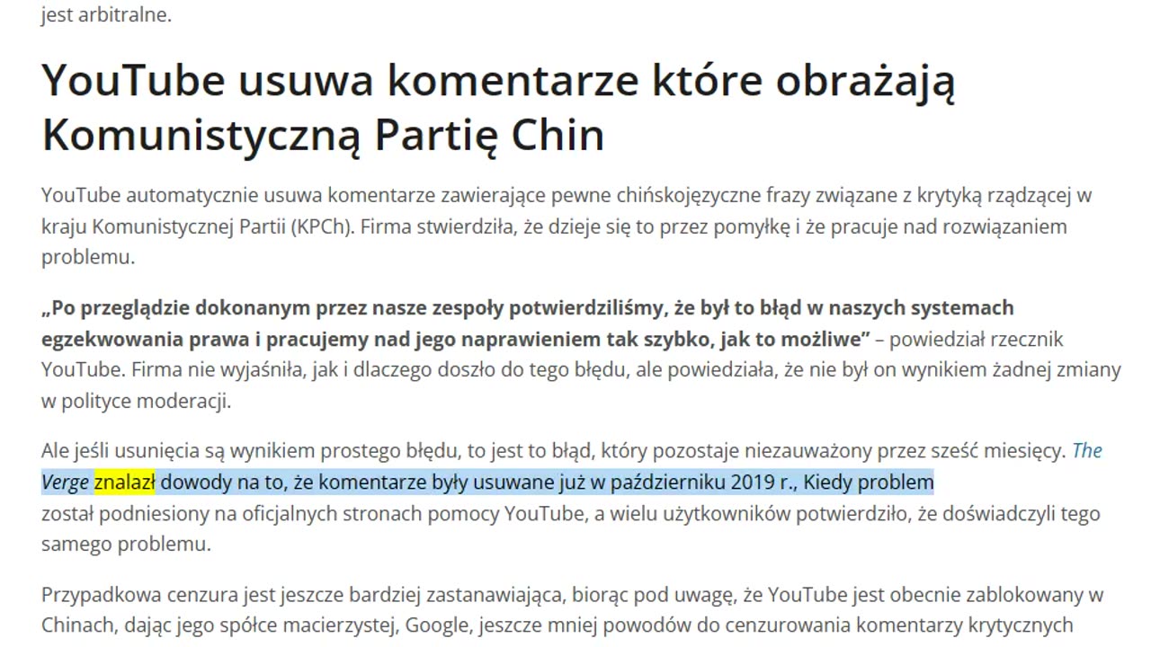 YouTube po cichu uruchamia nowy program „CENZURY” mający na celu „ograniczenie” dostępu do filmów