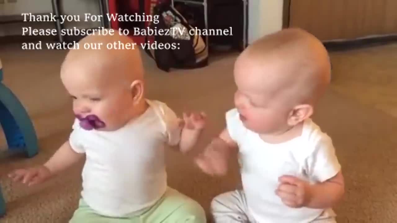 Funniest TWIN Baby Girls Fighting Over Pacifier