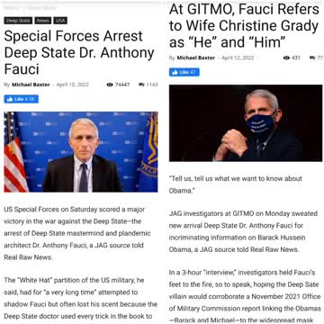 FAUCI ARRESTED?