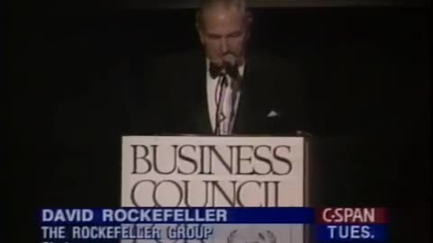 #Rockefeller #Depopulation Excerpt from SEPTEMBER 16, 1994 | CLIP OF ANNUAL AMBASSADORS' DINNER