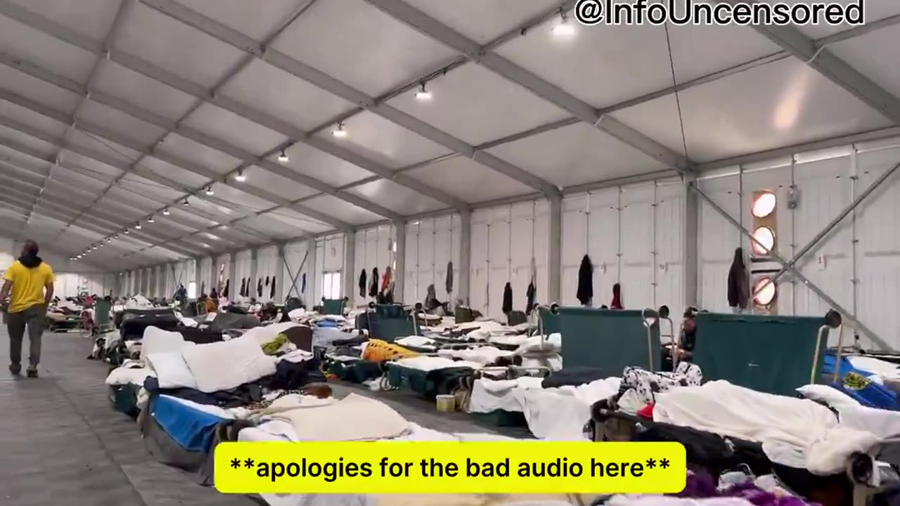 NY TENT CITY | Illegal migrants are welcomed. USA citizens are not.