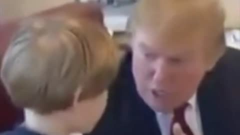 President Trump's Life Advice to a very young Barron.