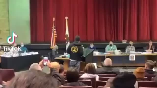 Upset Father speaks at School board members