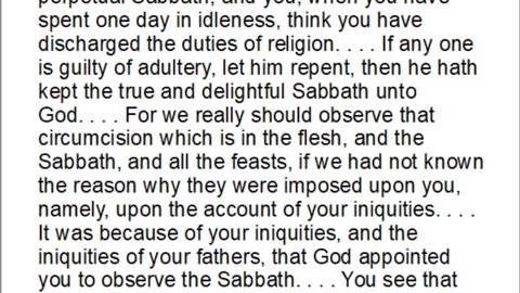 History of the Sabbath and First Day of the Week, Part 13