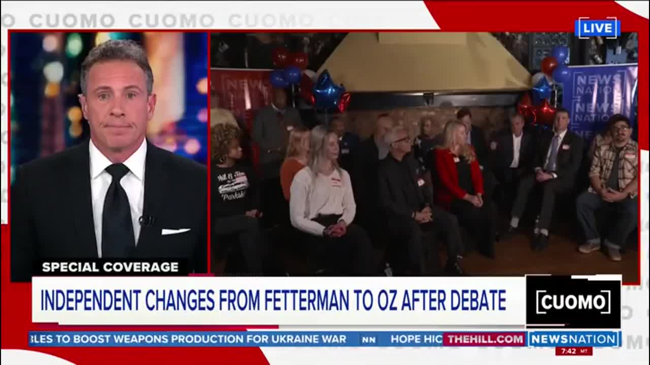 CNN Chris Cuomo SHOCKED after Democrats say hey are SWITCHING their vote to Dr. Oz after debate