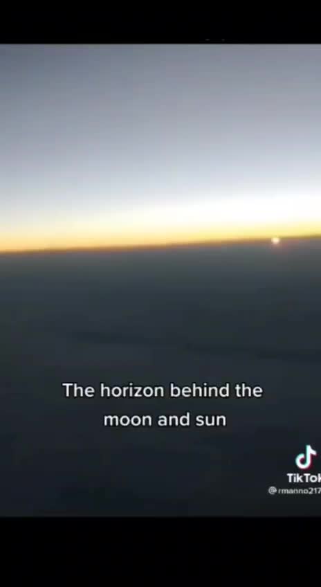 sun and moon seen BELOW the horizon line.