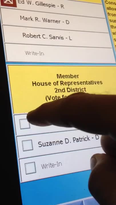 Voting Machines - Machine Casts Ballot for Democrat when Selecting Republican