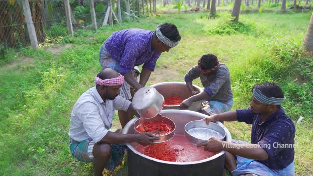 Farm Fresh Fruit Juice Making, and a Watermelon Experiment: Making Watermelon Juice