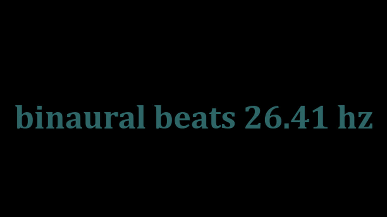 binaural beats 26.41 hz