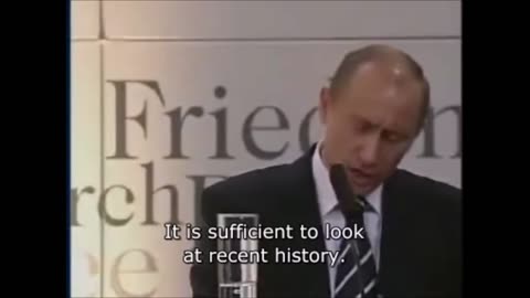 Vladimir Putin's landmark speech on February 10th, 2007