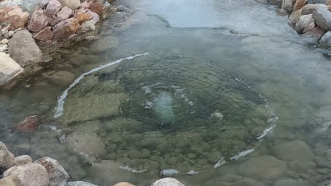 pond ice timelapse February 1 2022
