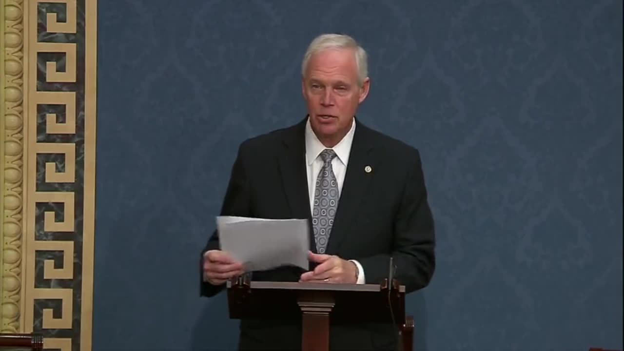 Senator Ron Johnson - Handing Over US Sovereignty to the WHO Regarding Future Pandemics