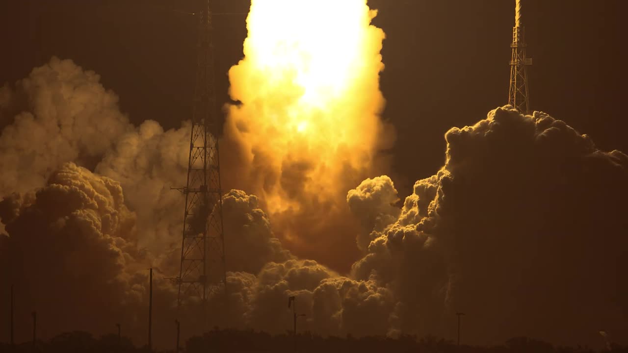 Slow Motion Liftoff of NASA's Artemis I Moon Rocket