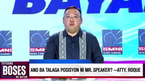 Ano ba talaga posisyon ni Mr. Speaker? —Atty. Roque