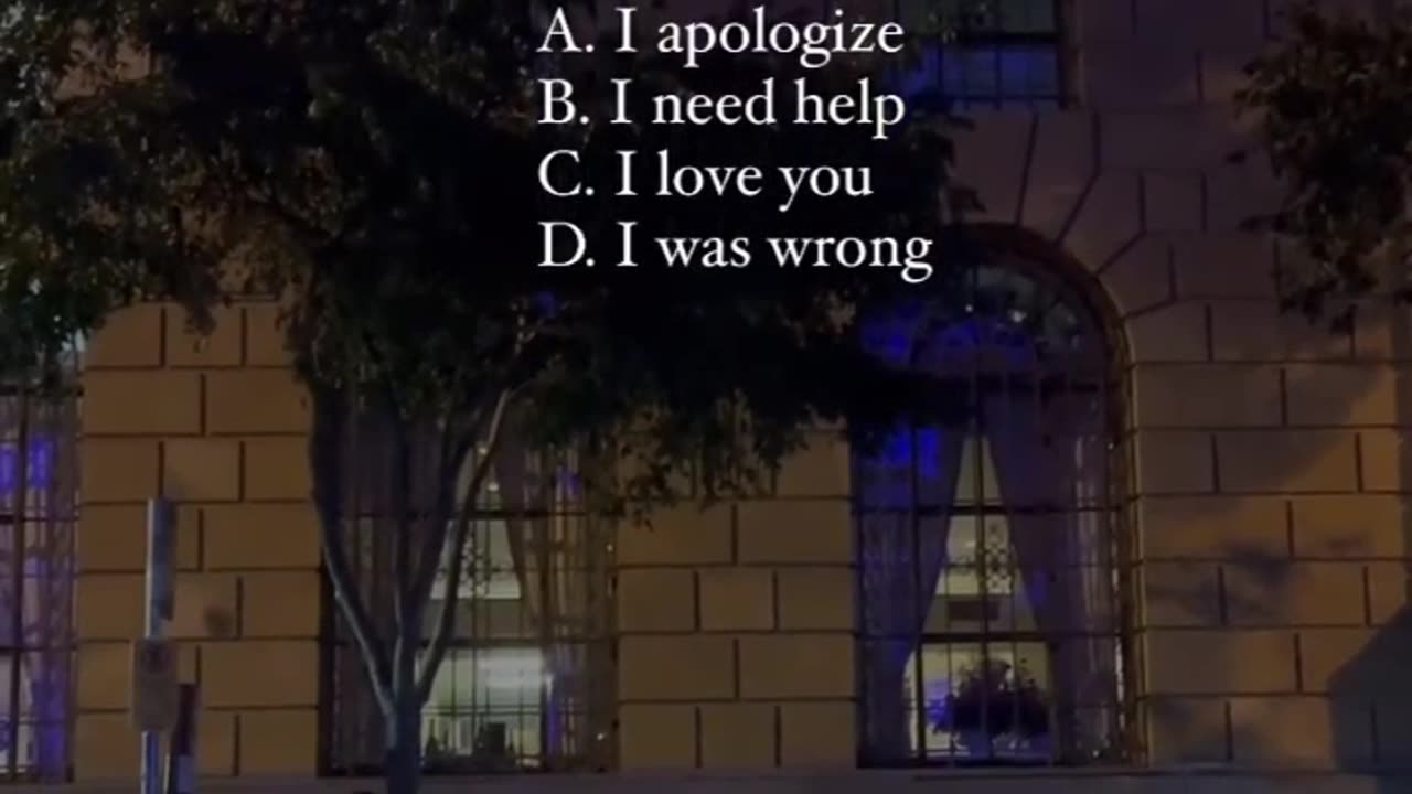 Which is hardest for you to say