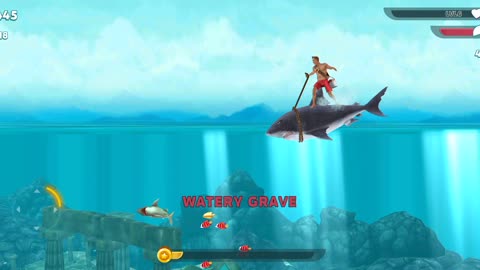 Hungry shark in human Attack please wanted watching and share children