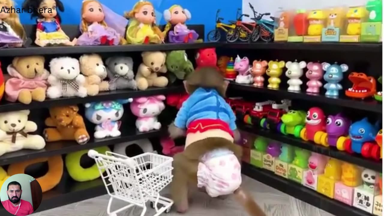 monkey Baby bon bon oes to the Toilet and play Part 3