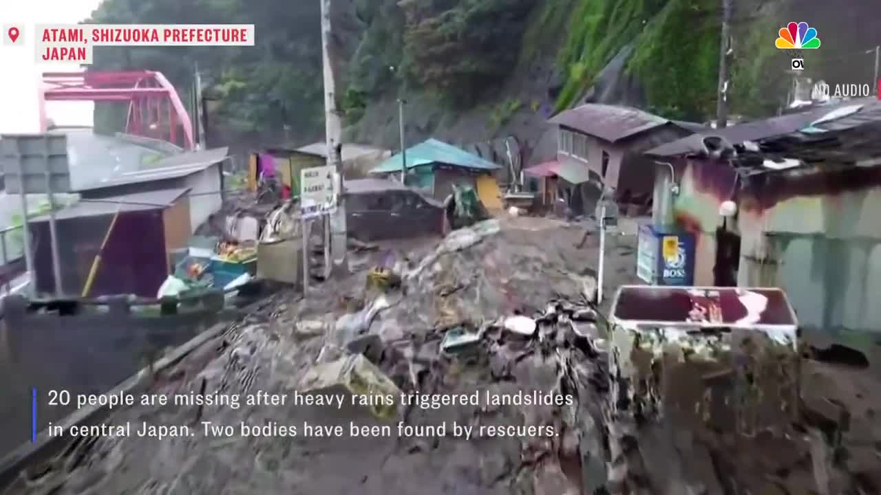 At Least 20 People Missing After Huge Landslides in Japan