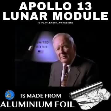 APOLLO 13 LUNAR MODULE is made from aluminum foil
