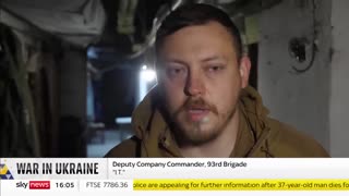 Sky news report Bakhmut, Ukraine