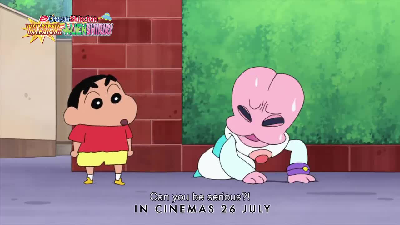 CRAYON SHIN-CHAN THE MOVIE_ INVASION!! ALIEN SHIRIRI _ Official Indonesia Trailer