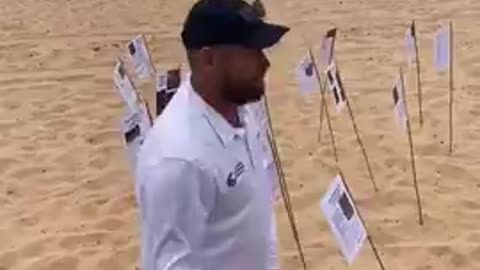 Australia Beach Bureaucrat removes Forest of the Fallen Tribute to Covid Vax Victims.mp4