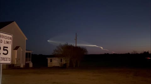 December 16th, 2022 Space-X Rocket spotted from Johnston County NC in flight