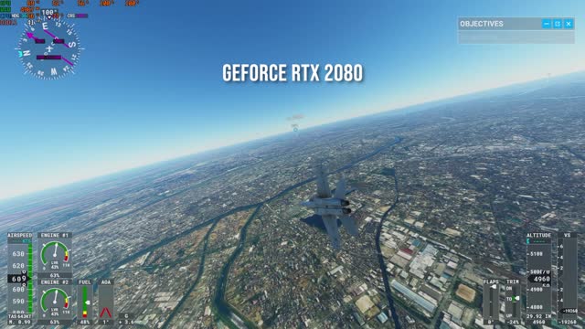 Microsoft Flight Simulator GPU comparison: GeForce RTX 2080 vs 3080 TUF V2