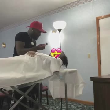 Doing makeup in the funeral home