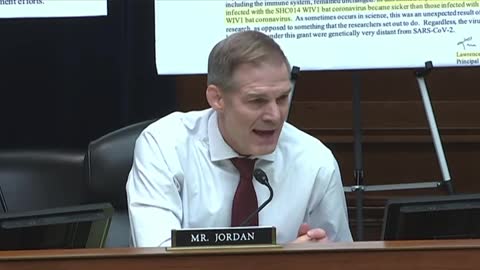 Rep. Jim Jordan lays out the seven facts about COVID origins that Dr. Fauci and the NIH hid